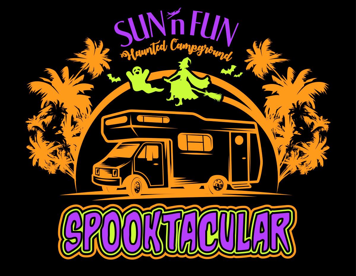Sun 'n Fun spooktacular event logo