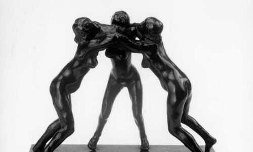 The Three Faunesses at the Rodin Exhibition at Polk Museum of art