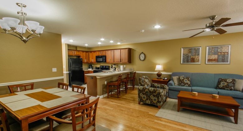 Living area inside suite at Holiday Inn Club Vacations Orlando Breeze in Davenport, FL.