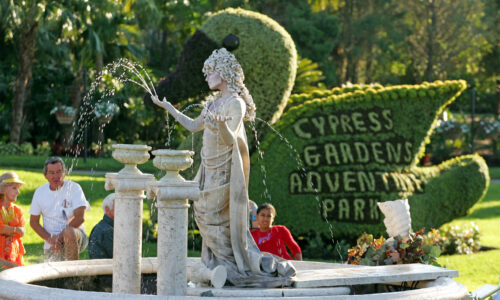 Cypress Gardens Theme Park sign