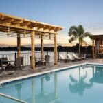 Lakefront pool at the Courtyard by Marriott Winter Haven