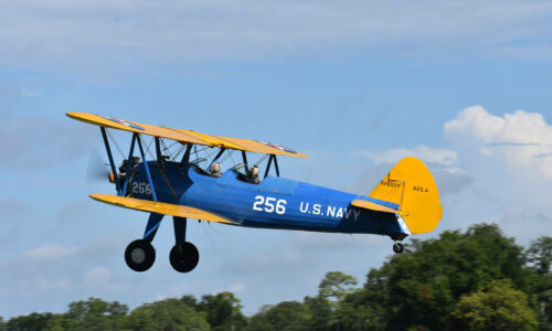 1941 Stearman PT-17 biplane ride at Preston Aviation