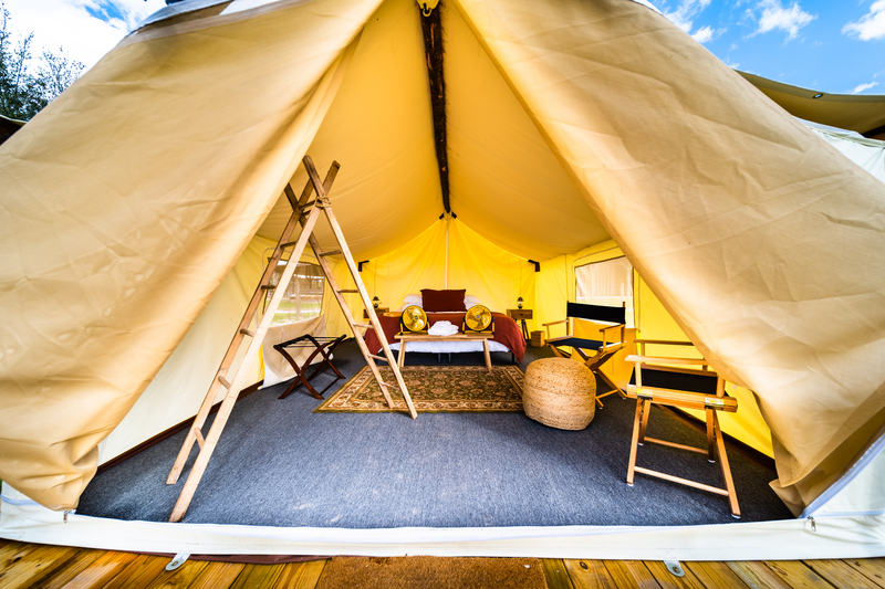 Base Camp Tent Entrance