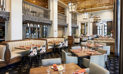 Dining room at the terrace grille at the terrace hotel in Lakeland, Florida