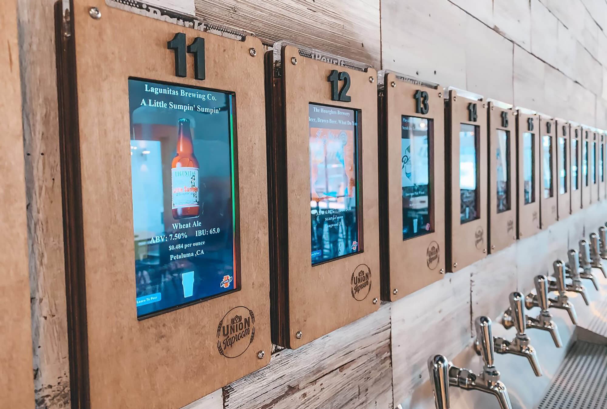 tap wall at Union Tap room in Winter Haven, FL