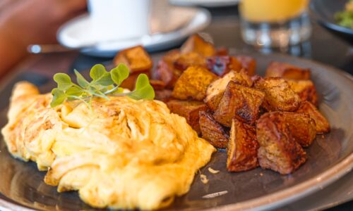 Photo of scrambled eggs and breakfast potatoes at The Terrace Grille in Lakeland, FL